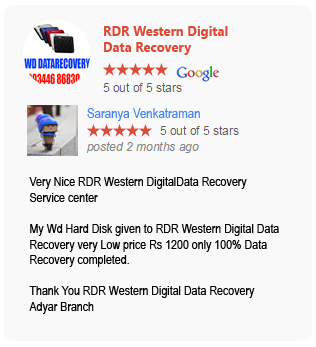RDR Western Digital Data Recovery google review